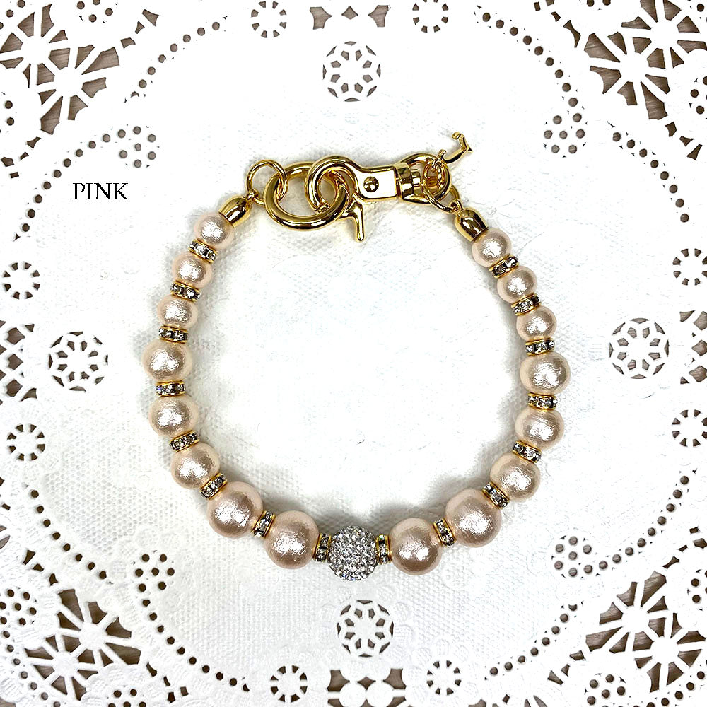 パールビジューカラー 25【Luxebirdie】リュクスバーディ\首輪・リード